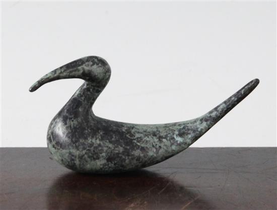 § Guy Taplin (b.1939) Miniature cormorant, 1998, 3.75in.